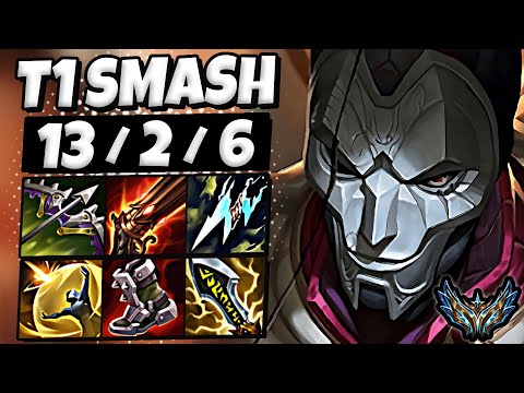 T1 Smash Jhin ADC vs Ezreal - Rank #8 Korea Challenger 25.4 ✅