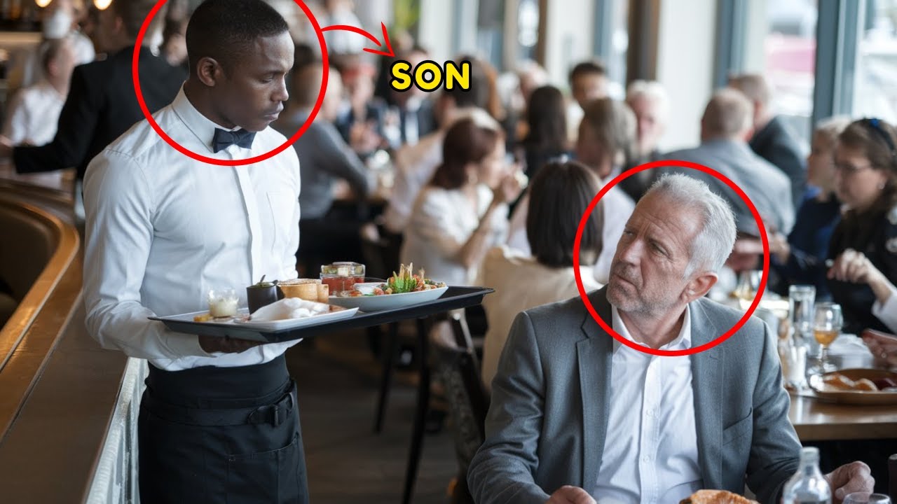 Rich Racist White Man Refuses to Tip His Black Waiter Unaware He's His Long-Lost Son