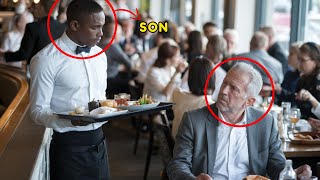 Rich Racist White Man Refuses to Tip His Black Waiter Unaware He's His Long-Lost Son