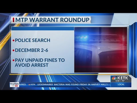 Mount Pleasant Warrant Round-up