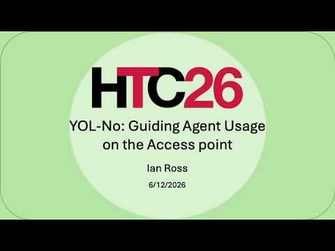YOL-No: Guiding Agent Usage on the Access point presentation thumbnail