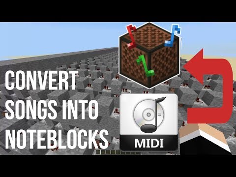 TUTORIAL - How To Put Your Songs Into A Note Block Song In Minecraft