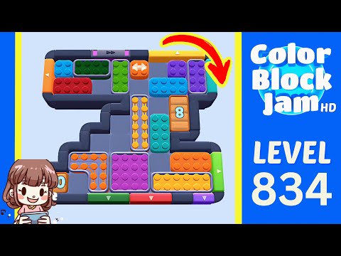 Color Block Jam Level 834 Solution Walkthrough