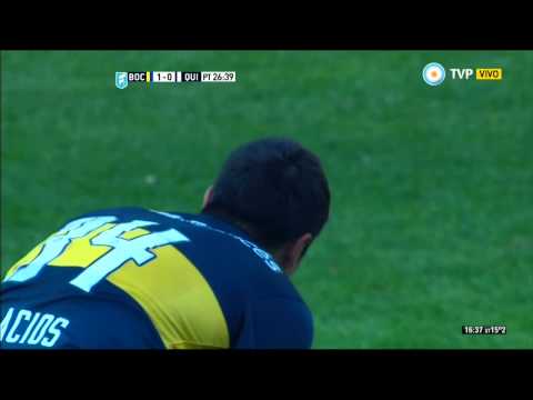 Gol de Palacios (1-0) / Boca Juniors 2 - 1 Quilmes - Fecha 17 Torneo Argentino 2015