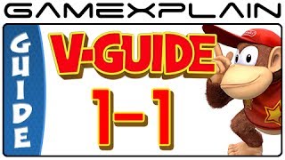 Donkey Kong Country: Tropical Freeze - Mangrove Cove 1-1 Puzzle Pieces & KONG Letters Guide