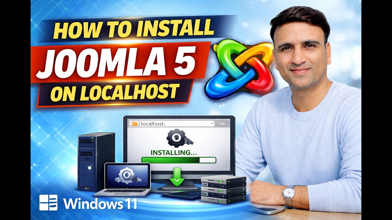 How to Install Joomla 5 on Localhost (XAMPP) Windows 11 – Step by Step Guide  #joomla5 #xampp