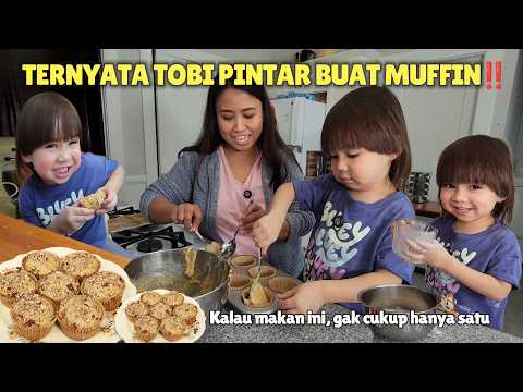 HOW FUN IT IS TO MAKE MUFFINS WITH TOBI 🥰🥰 II PRACTICAL, SOFT AND DELICIOUS PECAN MUFFIN RECIPE!!