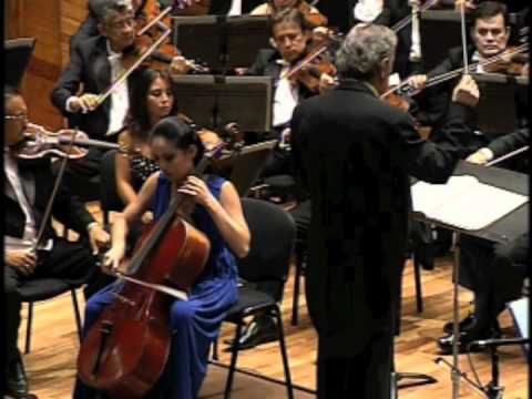Tina Guo Live - Dvorak Cello Concerto w/ State of Mexico National Symphony Part 1 (2011)