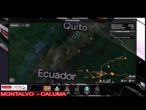 MONTALVO - CALUMA MAPA ECUADOR LOS RIOS