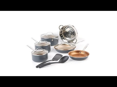 Gotham Steel Max HSNExclusive 12 piece Nonstick Cookware...