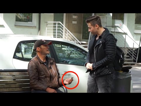 ich bitte Obdachlose um Geld & SCHENKE ihnen das 100-fache
