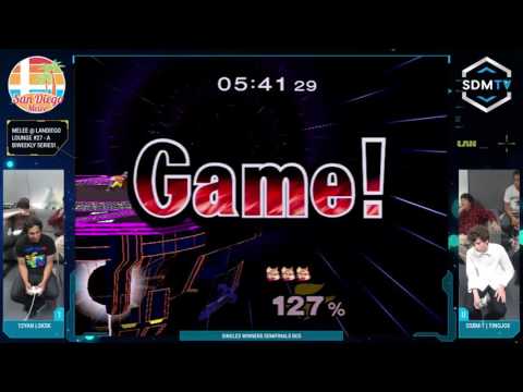 Melee @ LDL #27 - SkSk (Falco, Marth) vs. Tinojoe (Fox) - Singles Winners Semis - Smash Melee