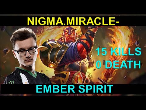 NIGMA.MIRACLE MID EMBER SPIRIT ANNIHILATING ENEMIES - PLAYER PERSPECTIVE (FULL GAMEPLAY)