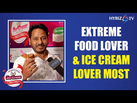 Javed Mohammed #thefoodglanzer Food Blogger on Great Indian Ice Cream Tasting Challenge | HybizTv