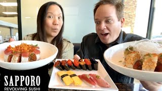 The Ultimate SUSHI Feast! Sapporo Revolving Sushi Las Vegas