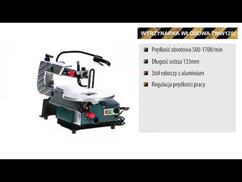 Tryton Wyrzynarka 120 W siaurapjūklis, 133 mm, 500–1700/min., LED lempa video