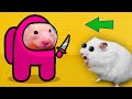 🚀 Among Us Impostor Game | Hamster Maze with Traps 😱[OBSTACLE COURSE]