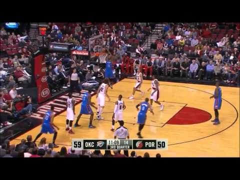 Kevin Durant vs Portland Trail Blazers 2013.12.04