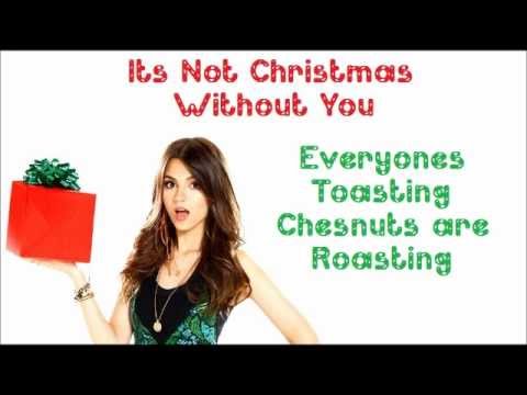 It's Not Christmas Without You - Victorious Cast Ft. Victoria Justice - FULL SONG with lyrics