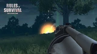 GRENADE LAUNCHER EASY CHICKEN DINNER ON NIGHT MODE ROS BISAYA (Rules Of Survival: Battle Royal #8)