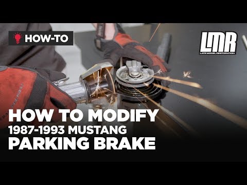 Fox Body Mustang Parking Brake Modification For Disc Brakes (87-93)