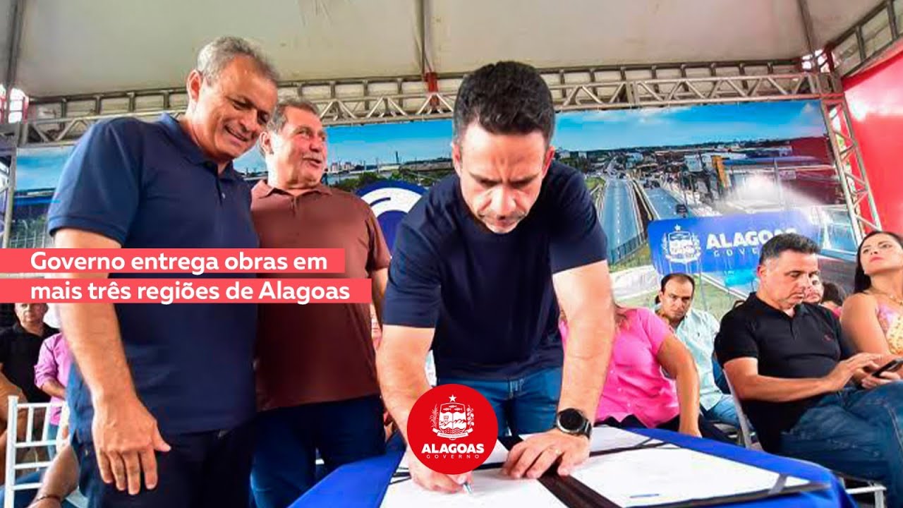 Governo entrega obras em mais três regiões de Alagoas