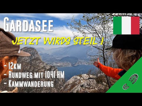 Wanderung: Gardasee, Kammtour im Norwesten des Sees. Start Pregasina mit 12 km Runde TOP Aussichten