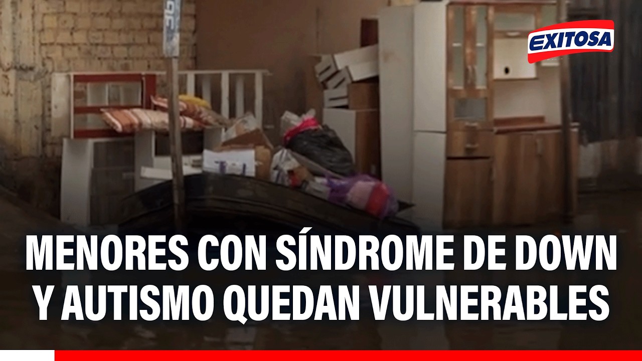 🔴🔵 Menores con síndrome de down y autismo quedan vulnerables tras aniego de aguas servidas