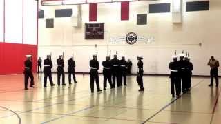 preview picture of video 'Portage High School MCJROTC Armed Exhibition Platoon - East Aurora 2015'