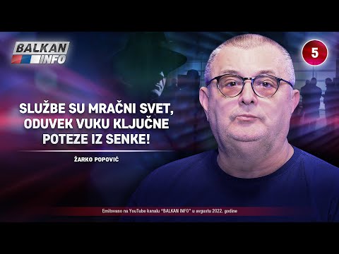 INTERVJU: Žarko Popović - Službe su mračni svet, oduvek vuku ključne poteze iz senke! (19.8.2022)