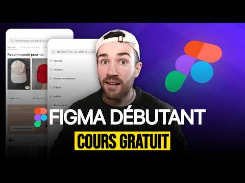Créer une maquette Figma d'application mobile  - Cours gratuit débutant en français