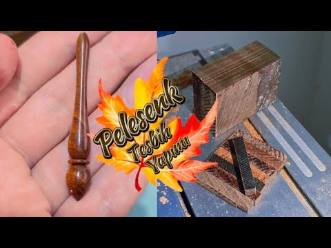 Making prayer beads from rosewood material | Pelesenk materyalinden tesbih yapımı