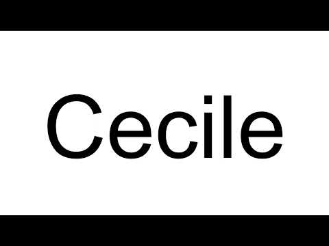 How to Pronounce Cecile (French)