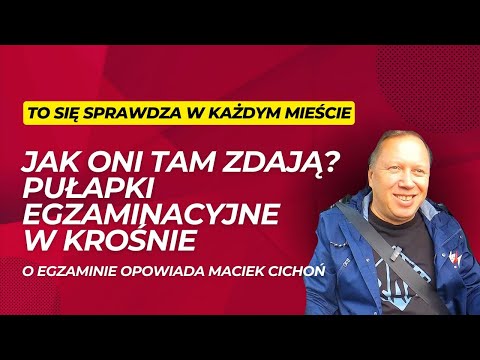 Jak oni tam zdają? Egzamin na prawo jazdy w Krośnie.