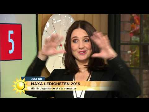 Så maximerar du ledigheten 2016 - Nyhetsmorgon (TV4)