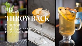 Our Ultimate #TBT Compilation (Orgeat, Nightcaps, Demerara)