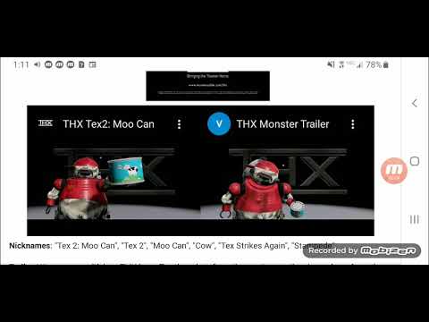 THX Tex Moo Can & Monster Cable 2 Videos