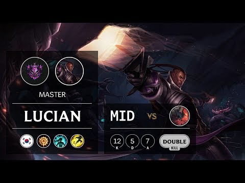 Lucian Mid vs Aatrox - KR Master Patch 9.7