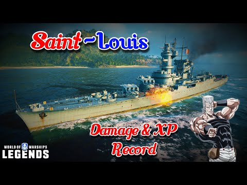 Saint Louis - Damage + XP Record in One Take [World of Warships: Legends] [PS4] [Highlight]