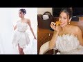 Janhvi Kapoor Looked Beautiful In A Pearl White Feathered Outfit SpotboyE