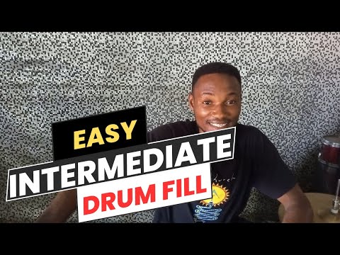 An EASY 4/4 Intermediate Drum FILL to Learn in 2 minutes. | Drum Lesson