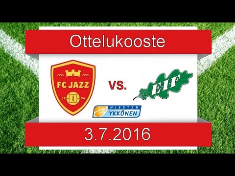 Ottelukooste FC Jazz - EIF 3.7.2016