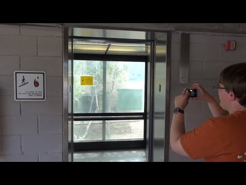 Glass Dover Hydraulic Elevators at Garage 4, UT Austin, Austin, TX