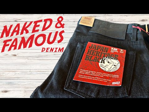 The Best Black Raw Selvedge Denim Jeans?  Naked & Famous Japan Heritage Black