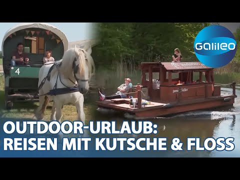 Urlaub mal anders: So geht Planwagen-Trekking und Floß-Camping