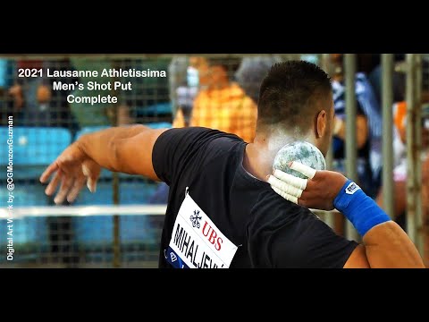 Complete Men's Shot Put.  Lausanne Athletissima.  Diamond League, Stade Olympique.  August 26, 2021.