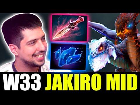 W33 CRAZY BUILD WITCH BLADE + AGHANIM SHARD - JAKIRO MID DOTA 2
