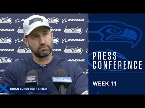 Seahawks Offensive Coordinator Brian Schottenheimer Week 11 Press Conference