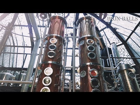 Steampunk Distillery Inside a Bar