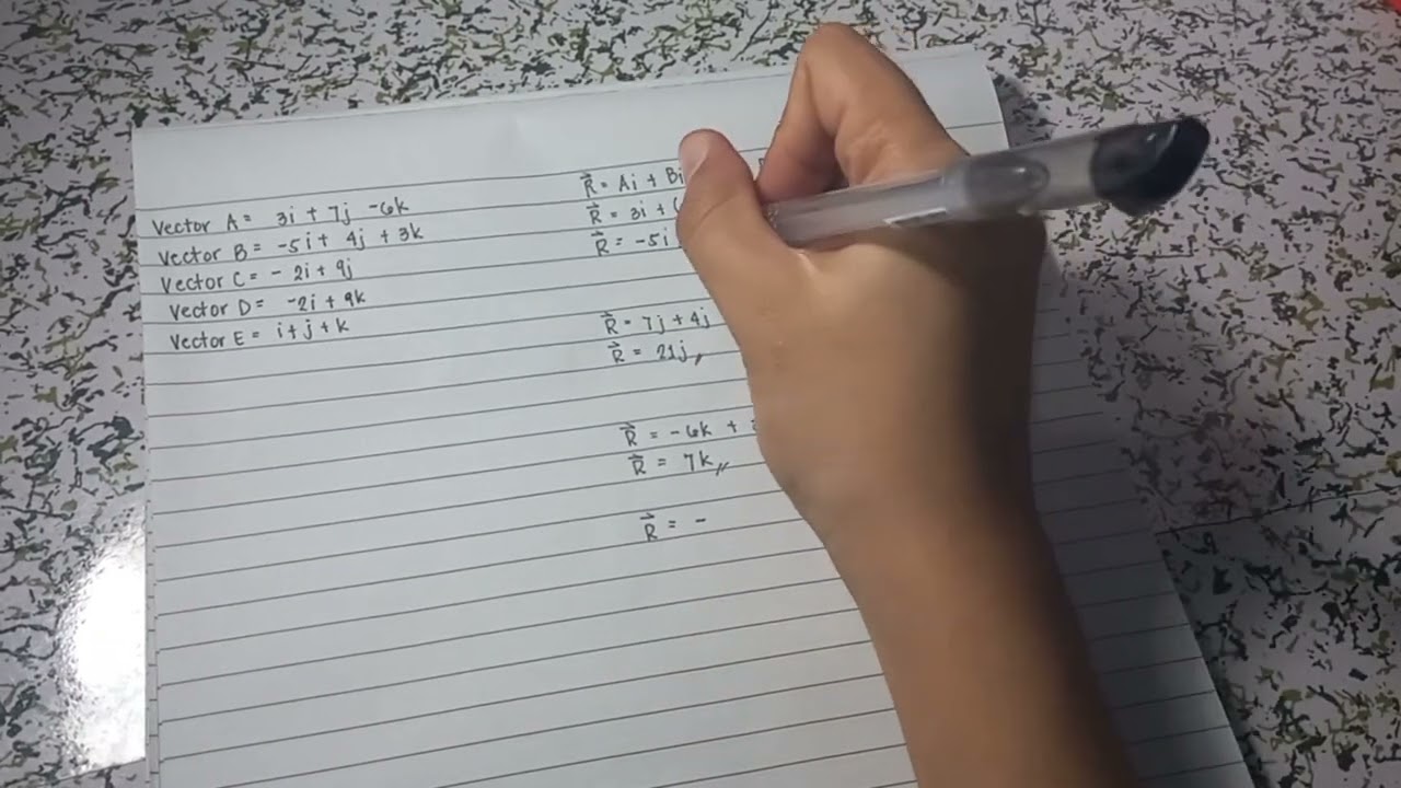 Adding Vector Quantities using Excel and Manual Calculation